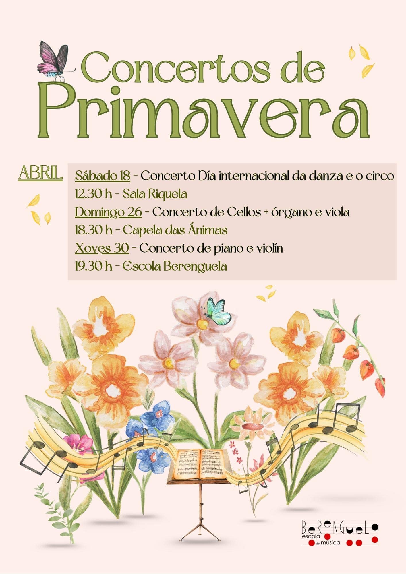 CONCERTOS DE PRIMAVERA - ABRIL